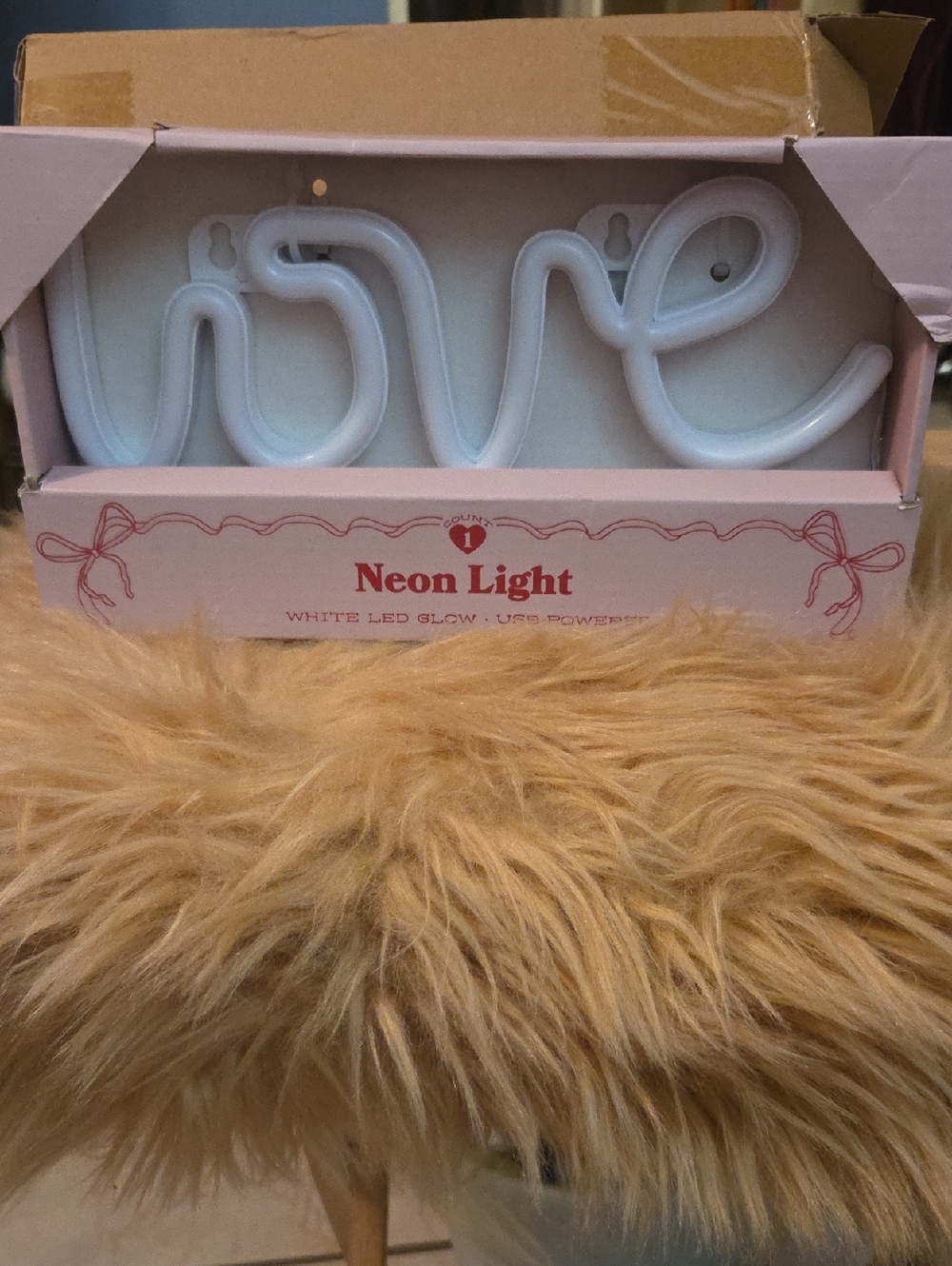 White "love" Neon LED Light Sign